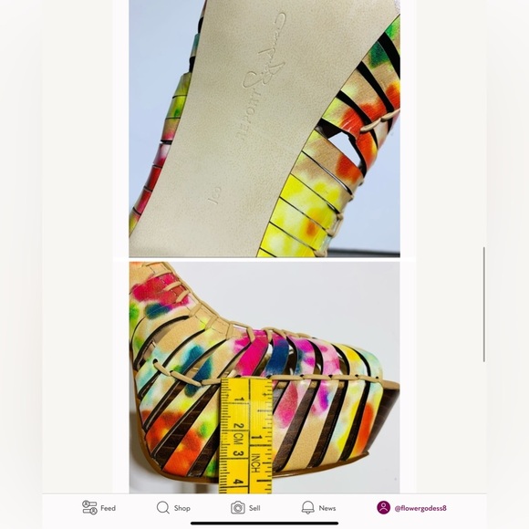 Heel strappy bold colors - Picture 4 of 8